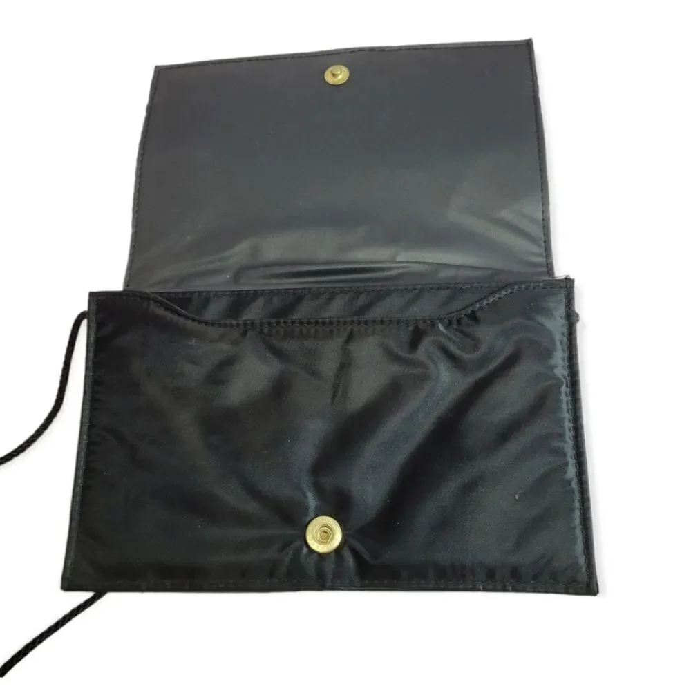 Black evening purse 9x6
